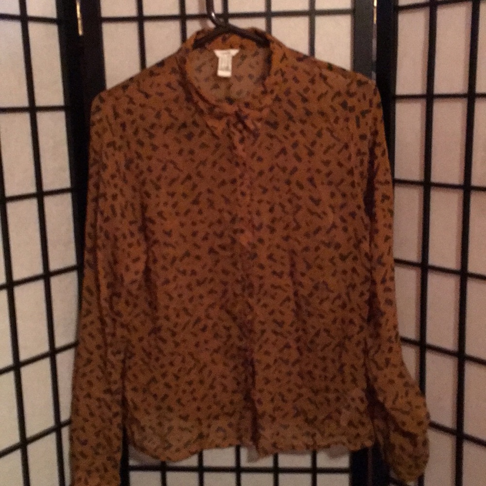 I Love HB1 Silkie Like Blouse Size Medium